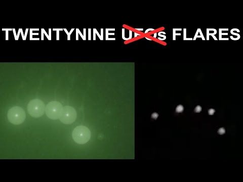 Twenty-Nine Palms UFO - Flares Identified