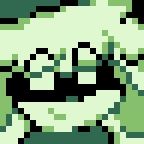 a small portrait sprite with limited colors, featuring my witch bunny OC, Marie! 