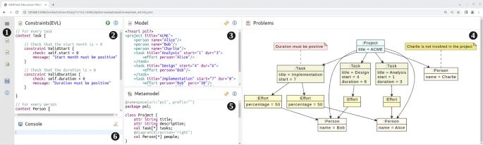 A screenshot of the education platform taken from the journal paper
