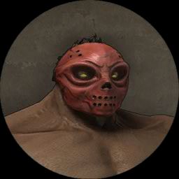 The Retro Hockey Terror Mask. A deliberate homage to the red Terror Mask from the Turbografx-16 port of the original Splatterhouse.

Official description: "A Retro Hockey Mask inspired by the classic games of yesteryear. Rick can wear this throughout Story Mode and the Survival Arenas."