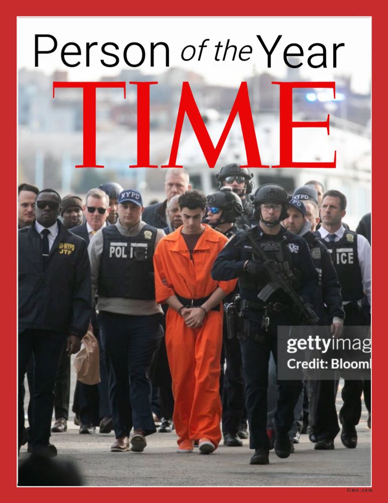 Time person of the year cover, Luigi Mangioni perp walk