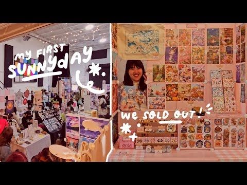 selling out at sunnyday market ✧ best local market yet! how much $ did I make?