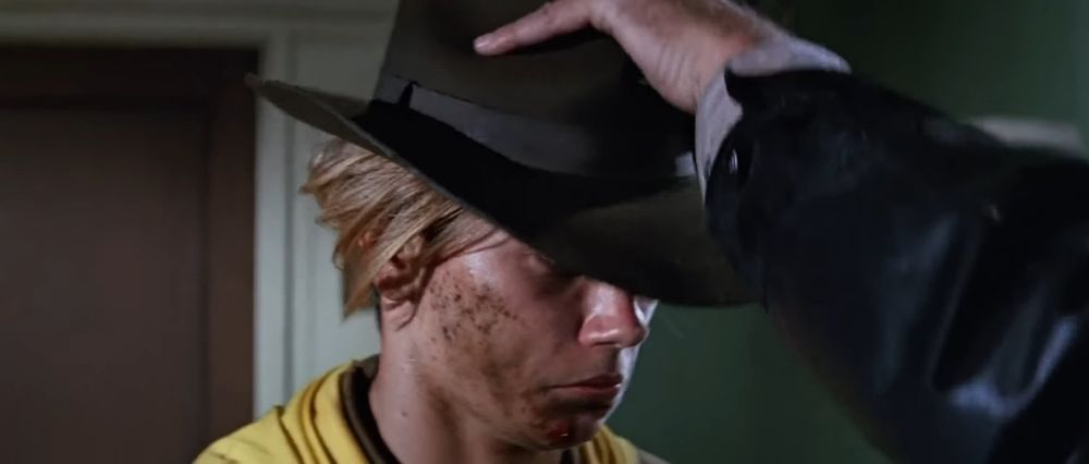 "You lost today, kid..." - Fedora in 1912 with his hat off to Indiana Jones.*

from Indiana Jones and the Last Crusade

*Images 3 and 4 are flipped for presentation here