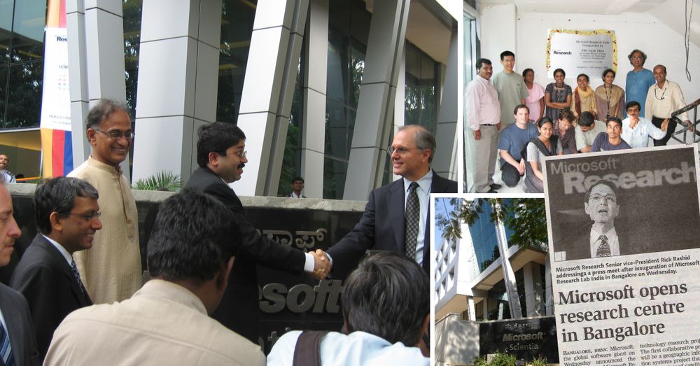 Collage of images from Microsoft Research India.