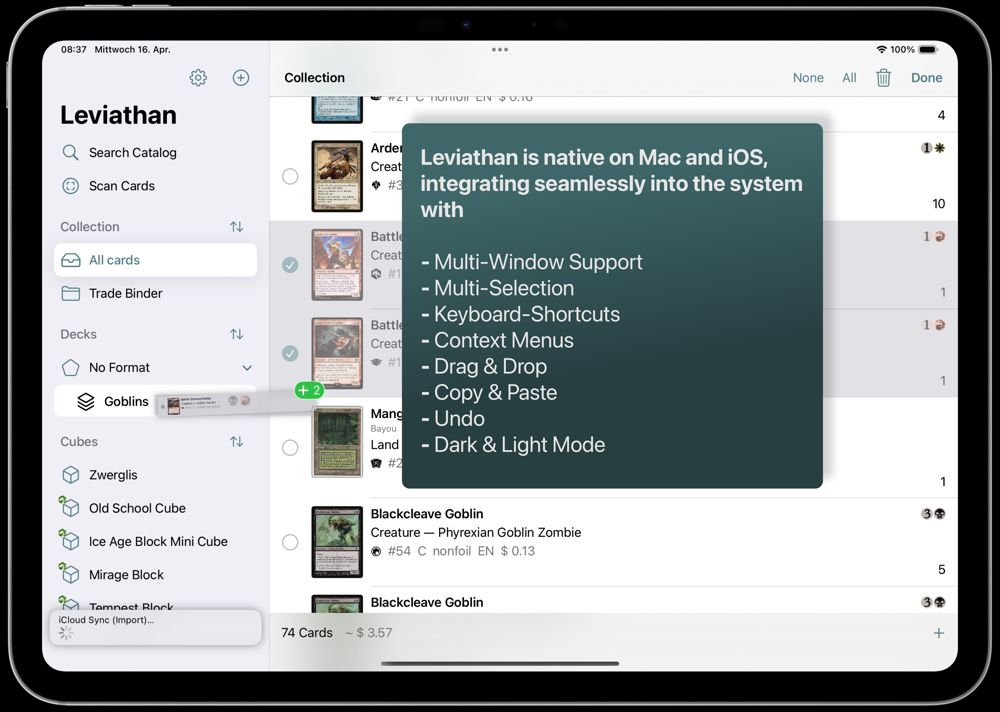 Screenshot: Leviathan on iPad