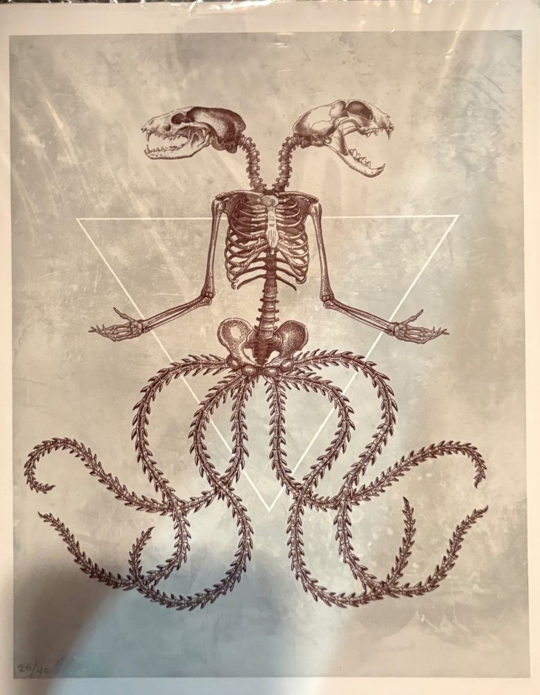 ManBearOctopus skeleton print by Rob Sheridan