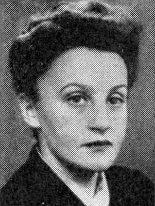 Black and white portrait of a woman