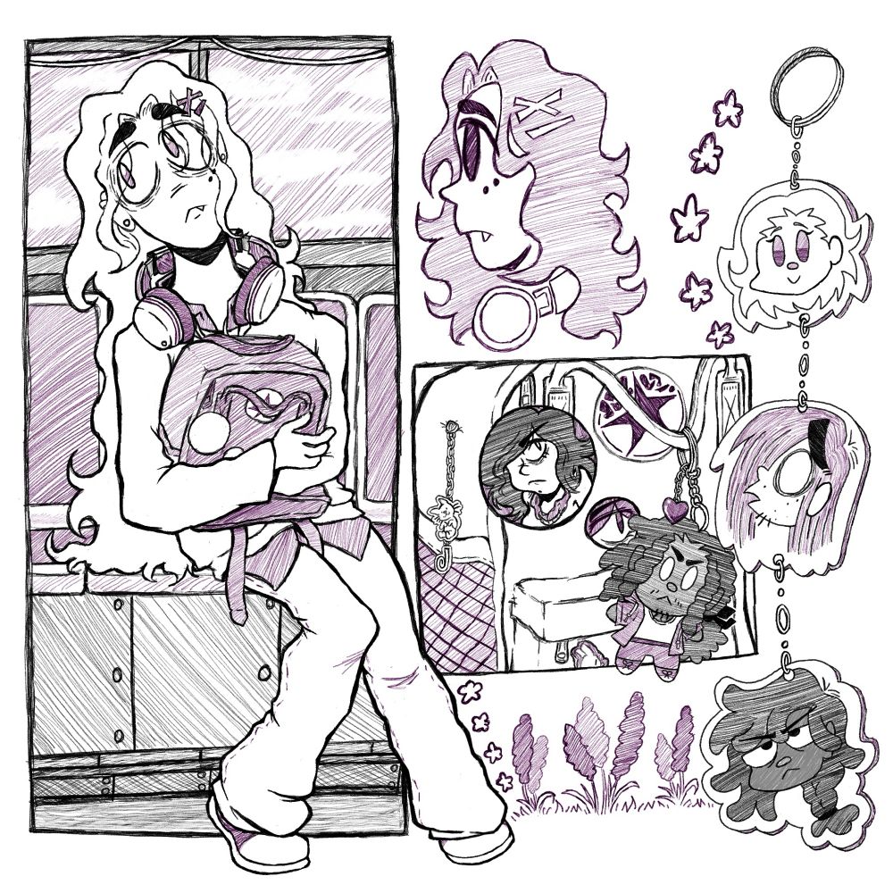 Illustration, done in procreate, involving my original characters 