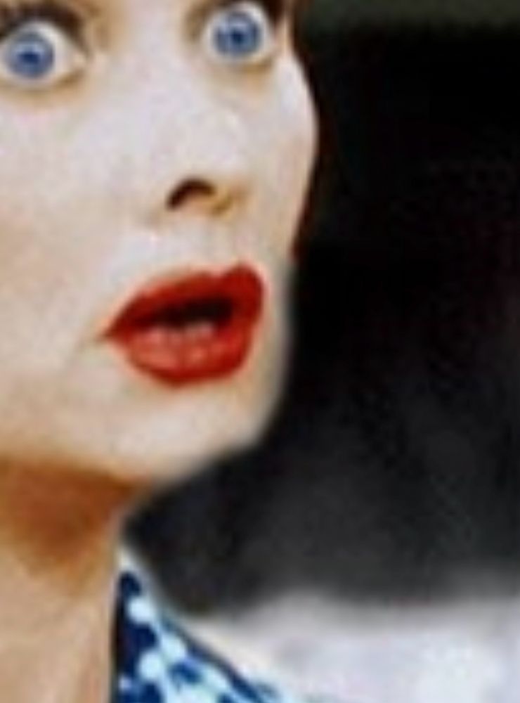 A picture of Lucille Ball zoomed in on her cheek/chin and it looks like something’s been digitally painted in that area. Like maybe they made her chin smaller? Hard to tell it’s just weird