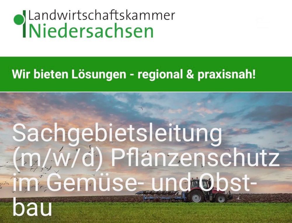 Hendrik Hanekamp on LinkedIn: #pflanzenschutzdienst #pflanzenschutz #gemüse #obstbau #gartenbaustudium…