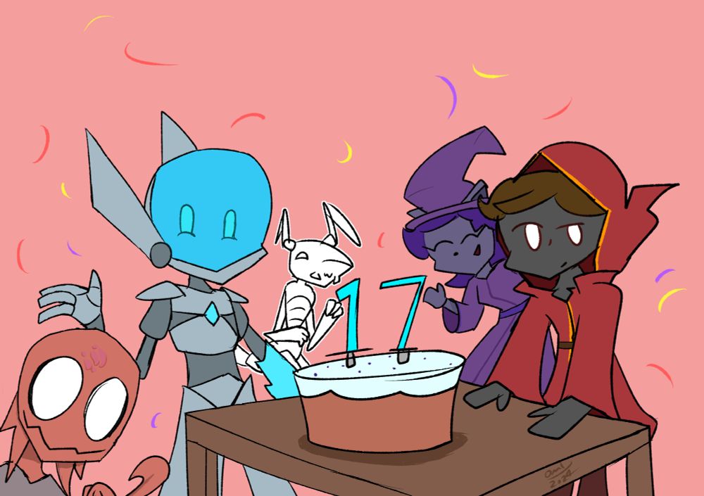 My characters celebrating my birthday
From left to right: Adeko, Nai, Cypress, Palay, & Soro