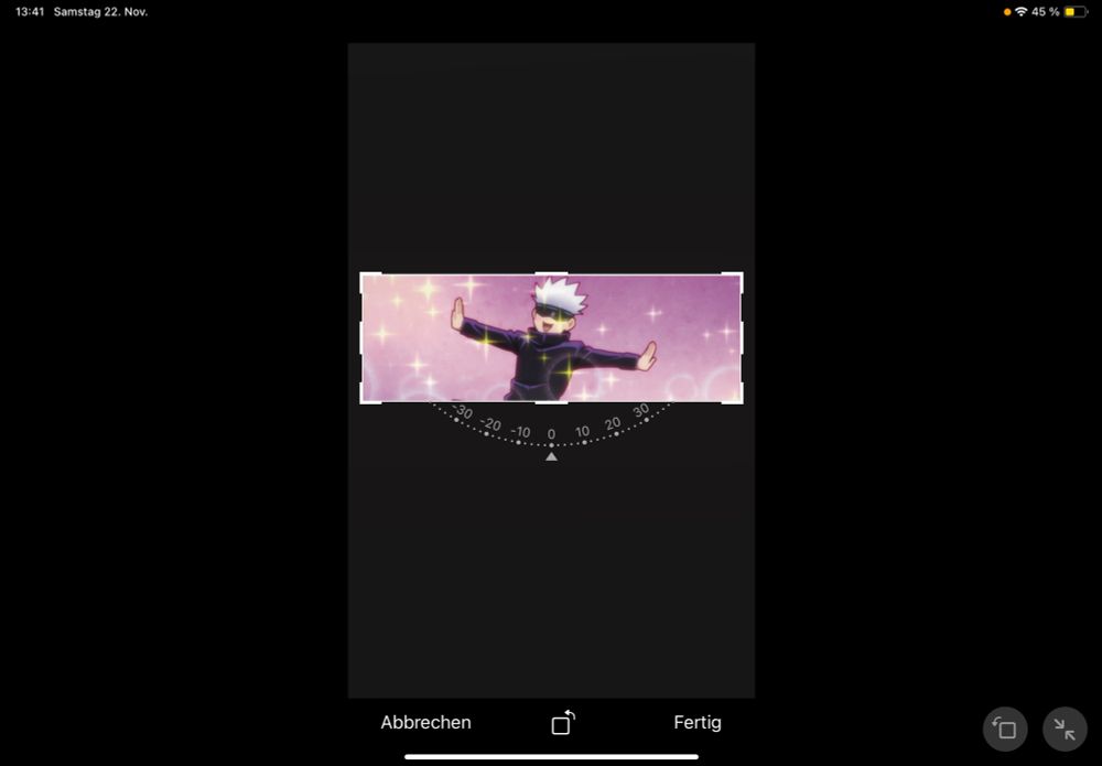 Screenshot Hinzufügen Banner auf Bluesky. Banner hat Maße 2400x800 und zeigt JJK Goko im rosa Feld laufend