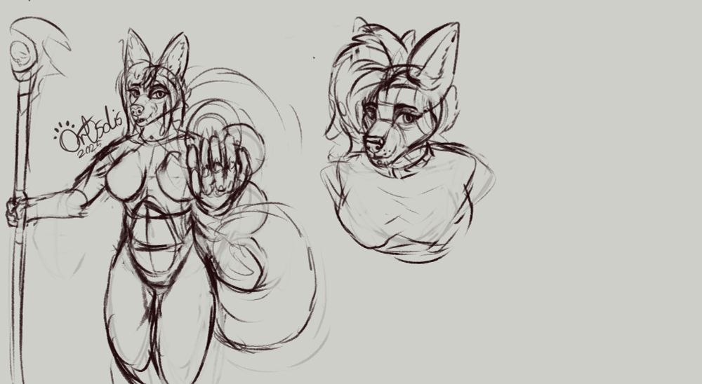 furry sketches for warm-up