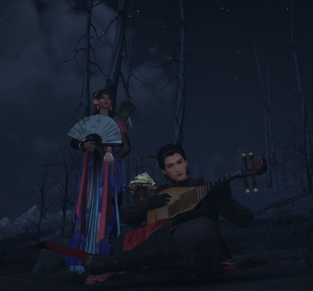 Nameless from Midnight Blades sect. It's a sect for pvp players, so I refused to join. But learned his amazing music! It's like rock music but from ancient times and on ancient intrument, lol.