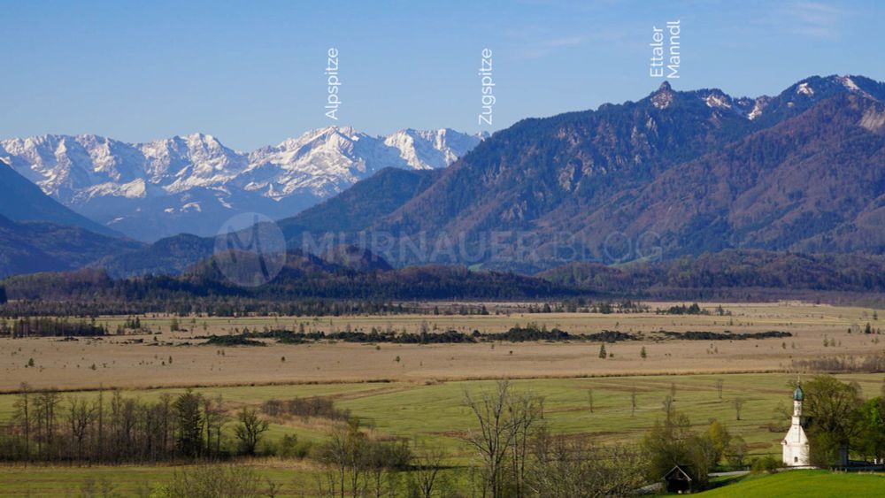 Welche Berge siehst du von Murnau?