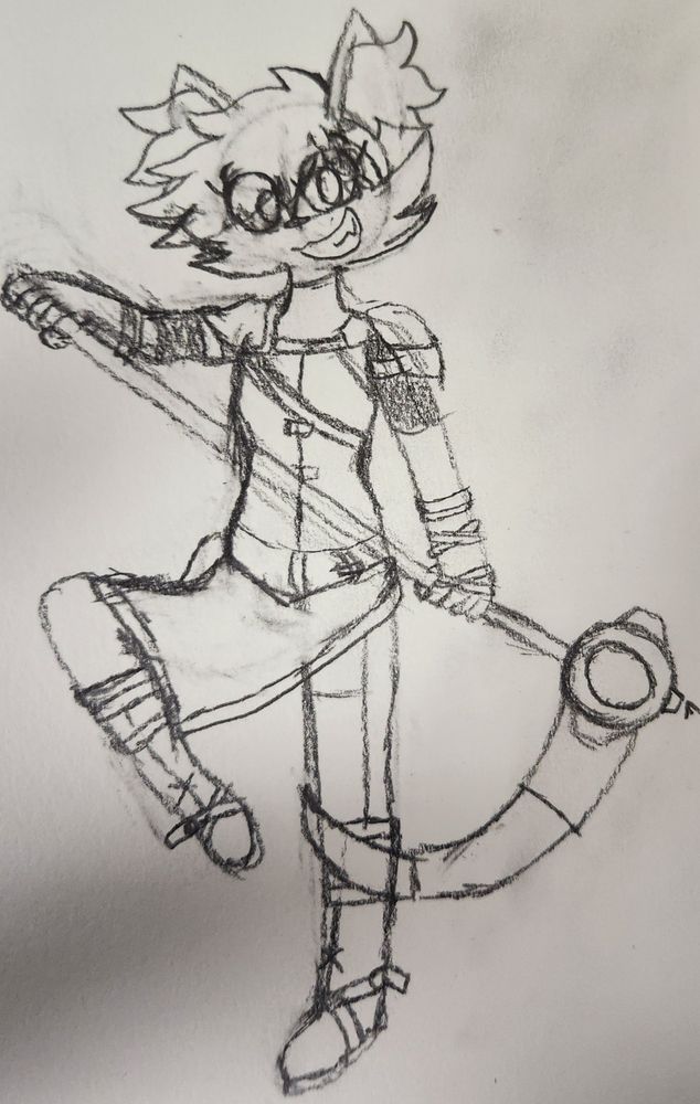 Havana Delamori, Fighter Class Braixen with a unique scythe! 