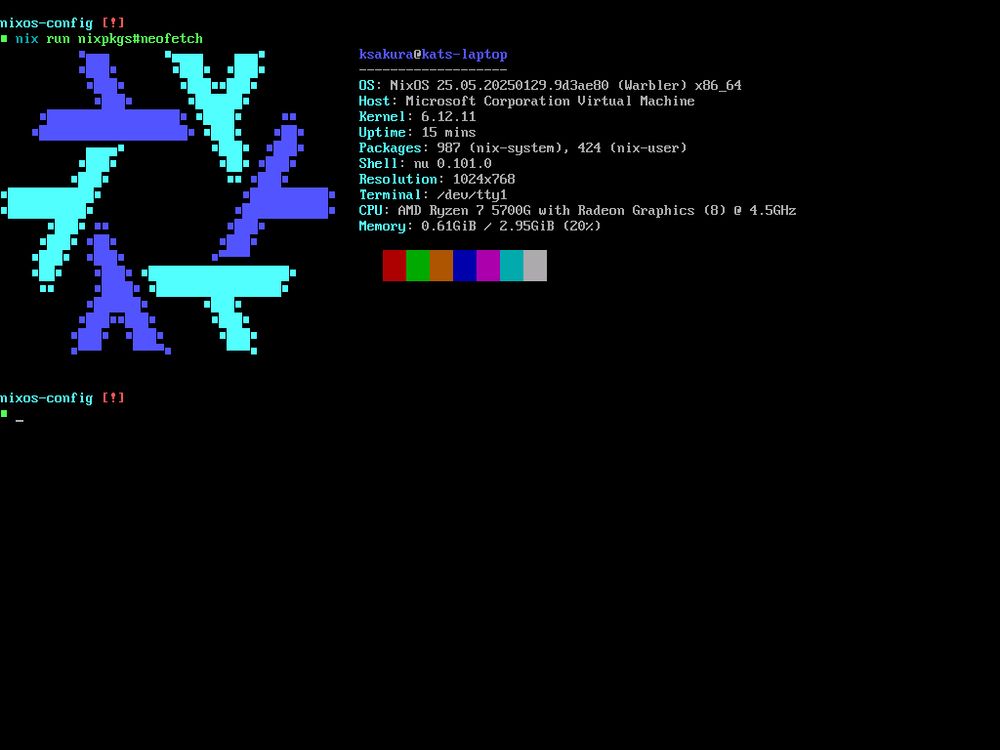neofetch output