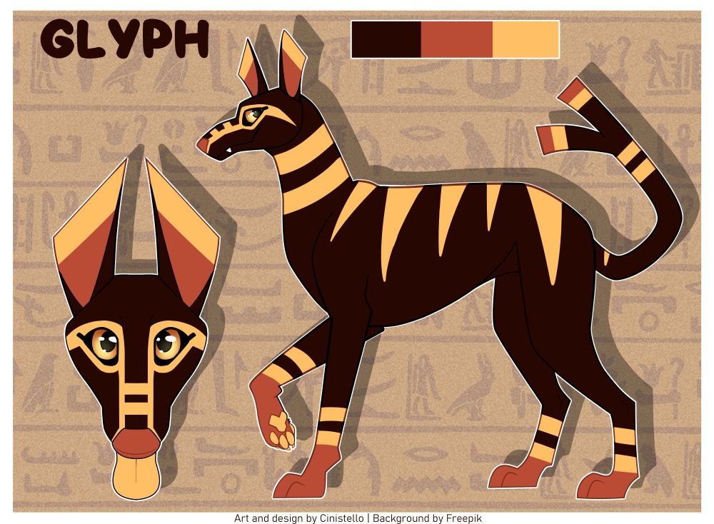 reference image of a sett animal named glyph