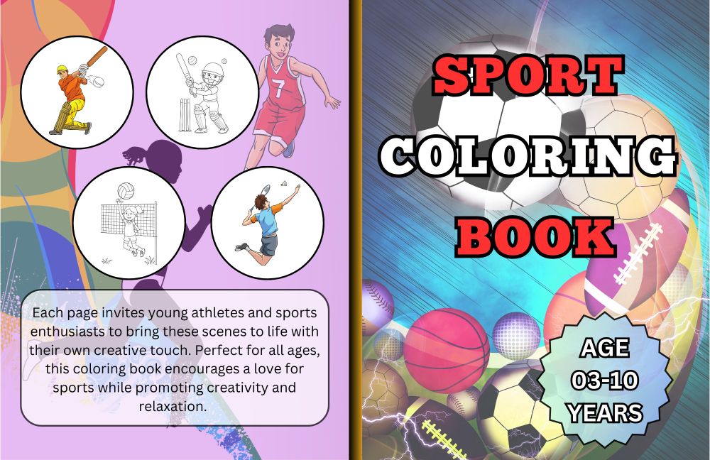 Sport Coloring Book (40 pages)