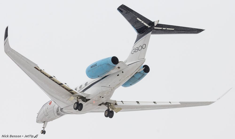 G800 testbed, low, rear view.