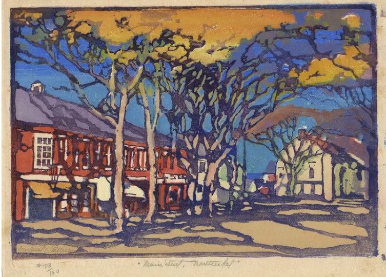Main Street in Nantucket, Massachussetts, 1920
Tal día como hoy 9 de noviembre nació la pintora estadounidense especializada en xilografía Margaret Jordan Patterson (1867–1950)