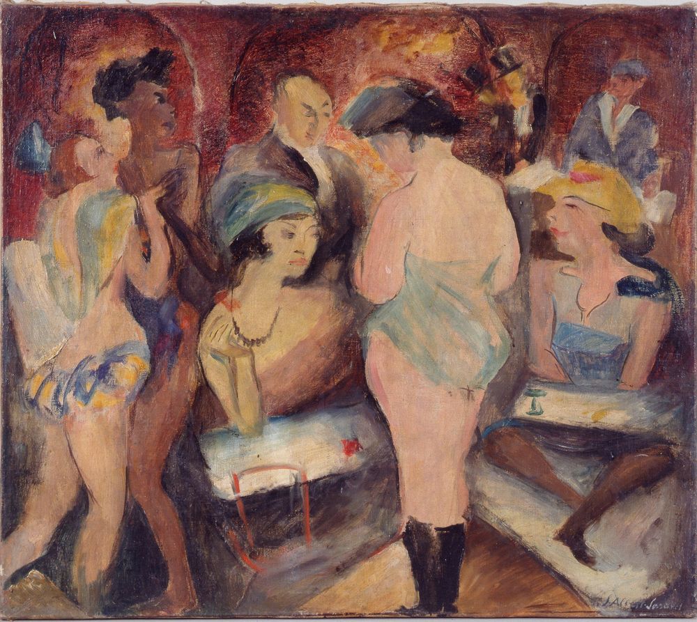 Boîte de Nuit, sd
Tal día como hoy 10 de noviembre nació la pintora alemana Lou Albert-Lasard (1885-1969)