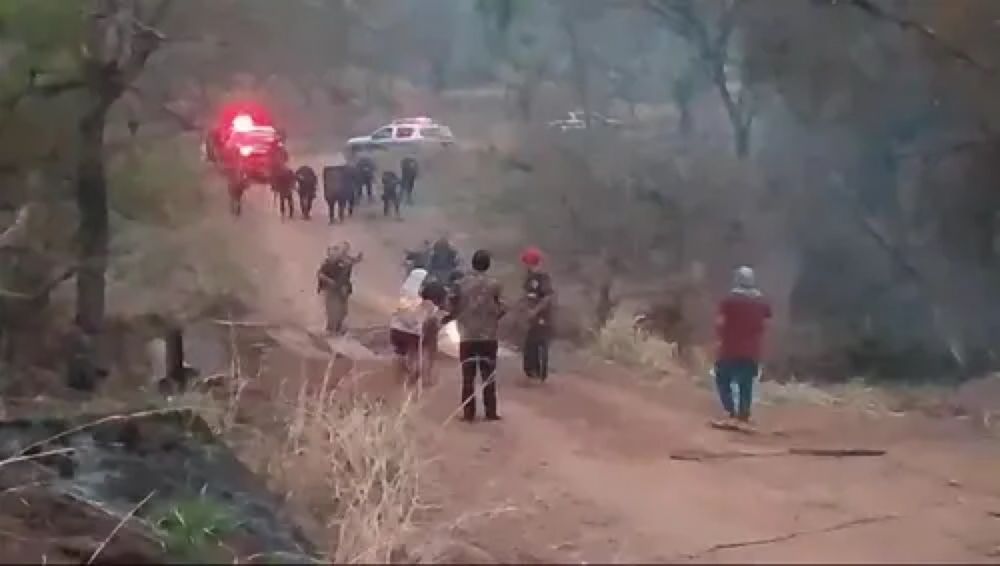 PM reprime e cerca indígenas que retomam área sobreposta por fazenda em Antônio João, no Mato Grosso do Sul  | Brasil de Fato