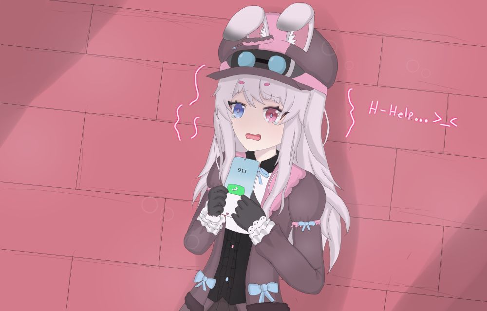 Miko Macarons calling the police