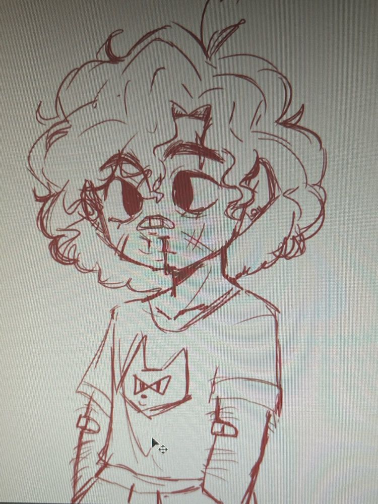 Luz Noceda from The Owl House, with a bandaid on her nose bridge. with a bloody nose, various scuffs and scrapes, and one bandaid on both arms.