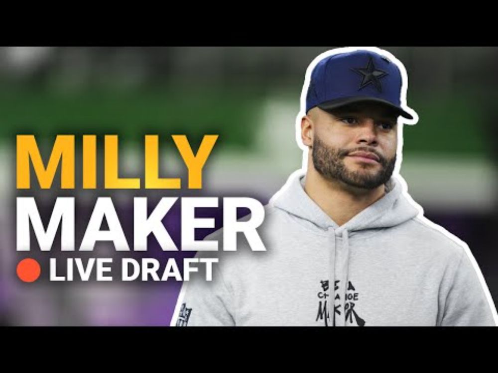 Fantasy Football Best Ball Draft Live | DraftKings Milly Maker