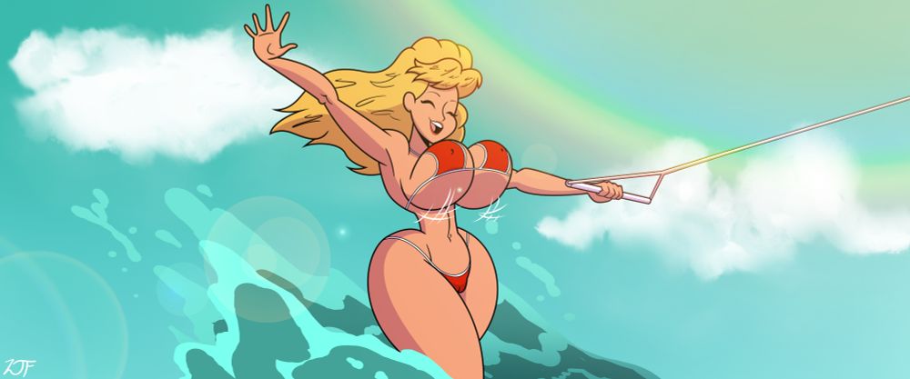 Bouncin' around without a care in the world.