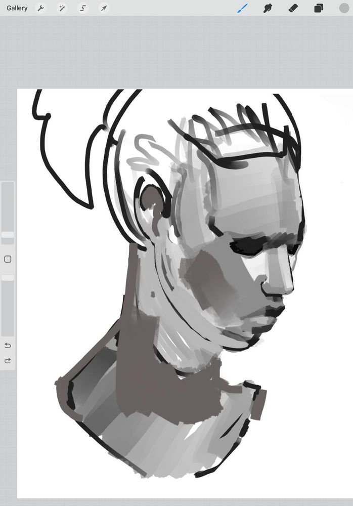 Digital portrait painting