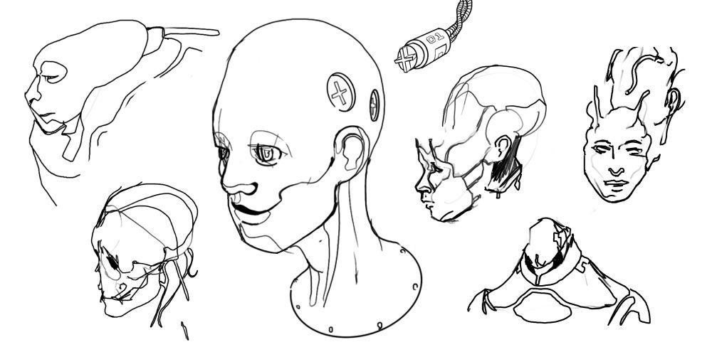 drawing depicting goofy characters with various amounts of science fictionity