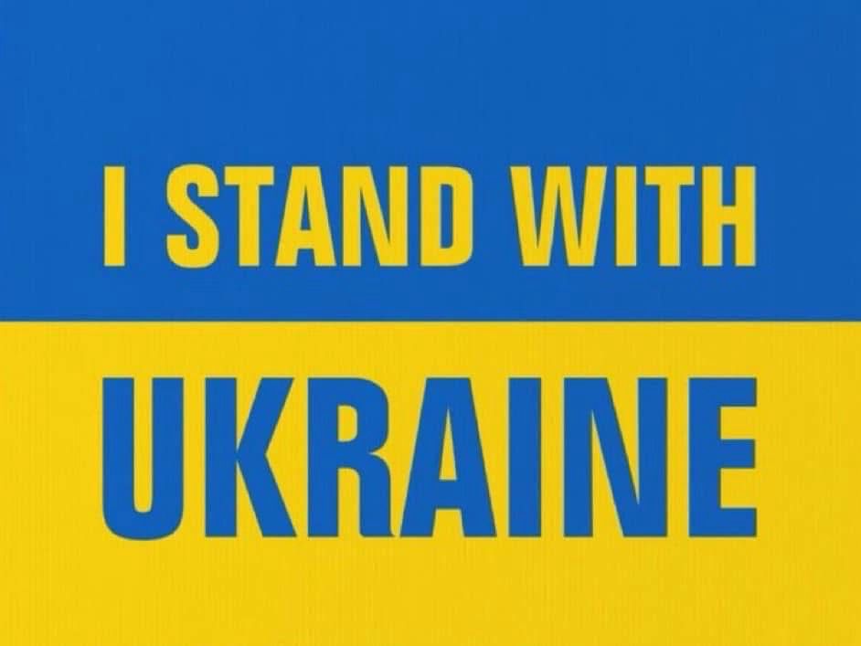I stand with Ukraine. 