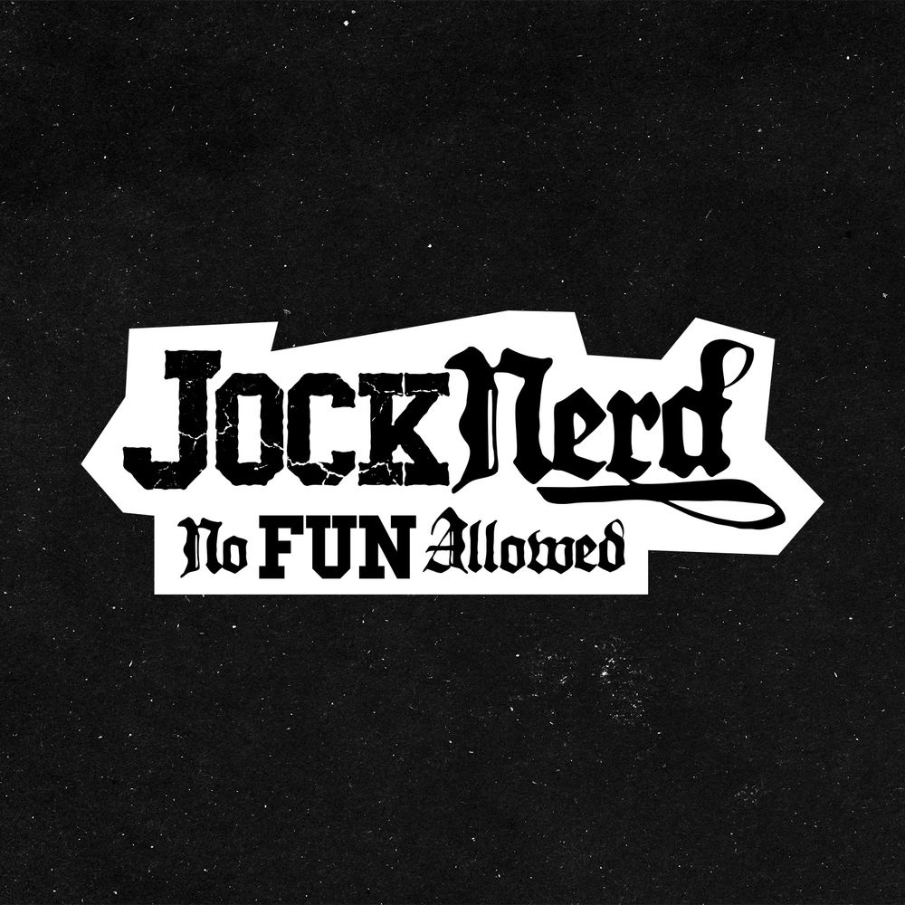 jockNerd No fun allowed logo lockup