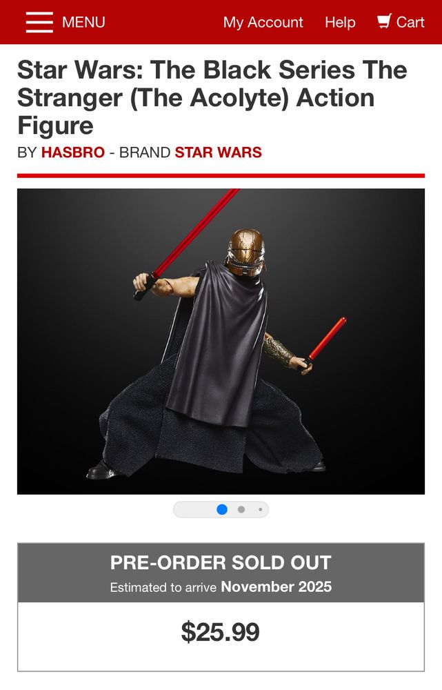 Qimir figure sold out.