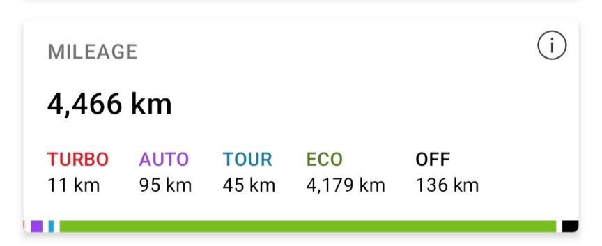 Screenshot E-Bike flow app