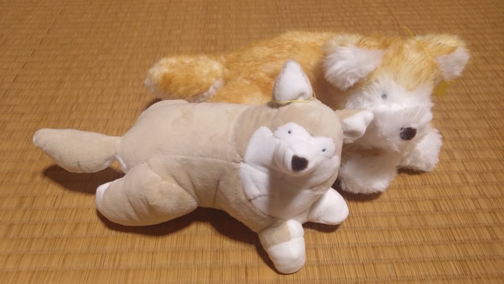 犬のぬいぐるみ