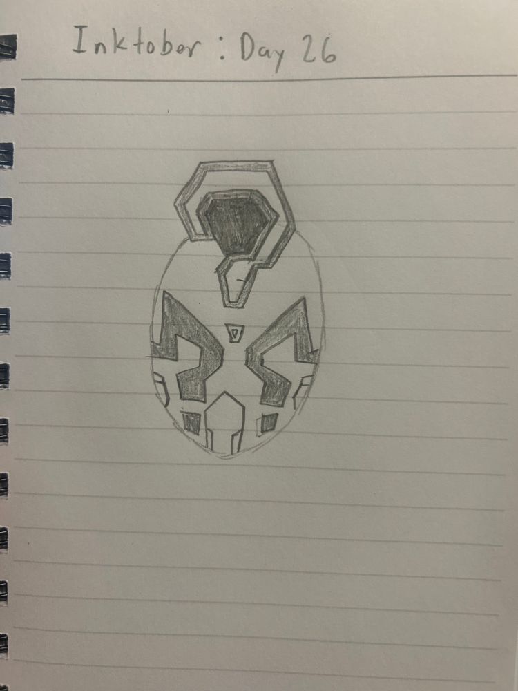 A drawing of the mask of kamen rider quiz
