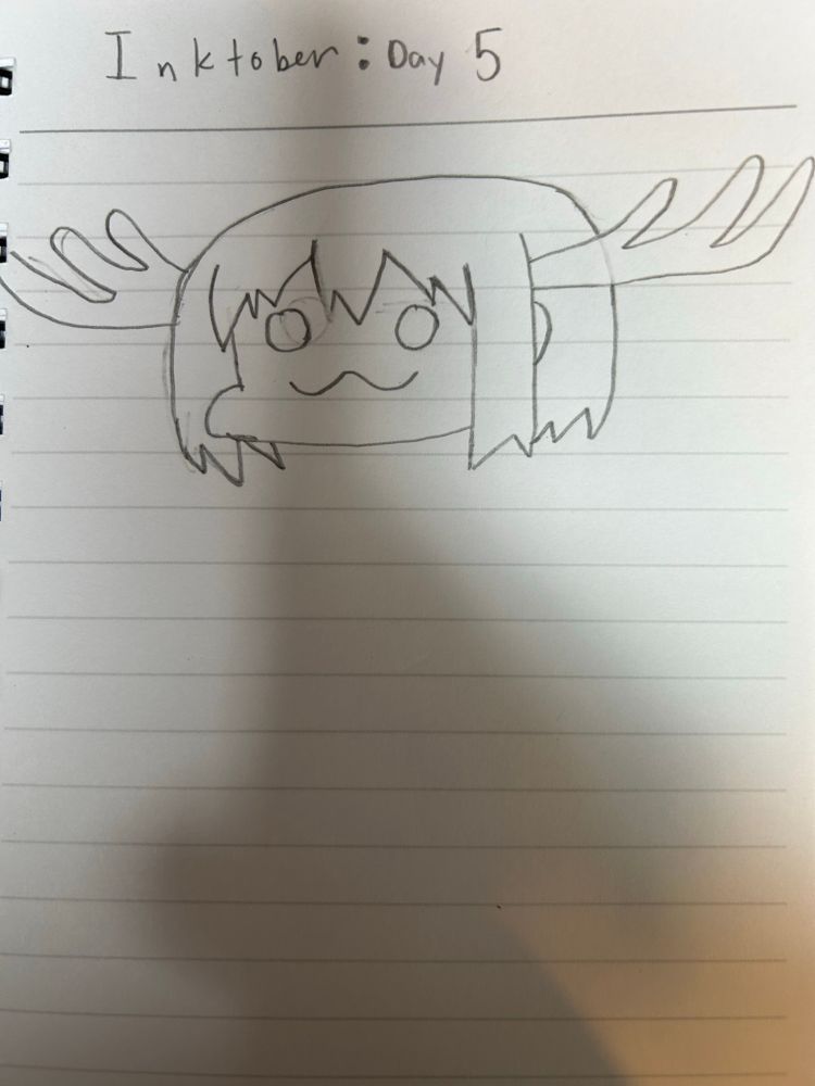 A drawing of Nokotan from the anime “My deer friend Nokotan”