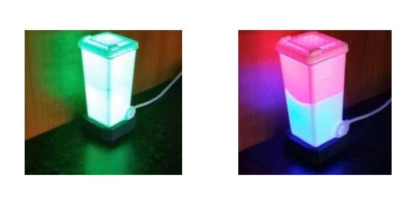 A glowing bin device that indicates which garbage bin to put out (original image is by Darren Tarbard).