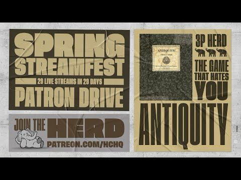 Antiquity (Revisited) -  3p Play-through, & Roundtable Discussion by Heavy Cardboard