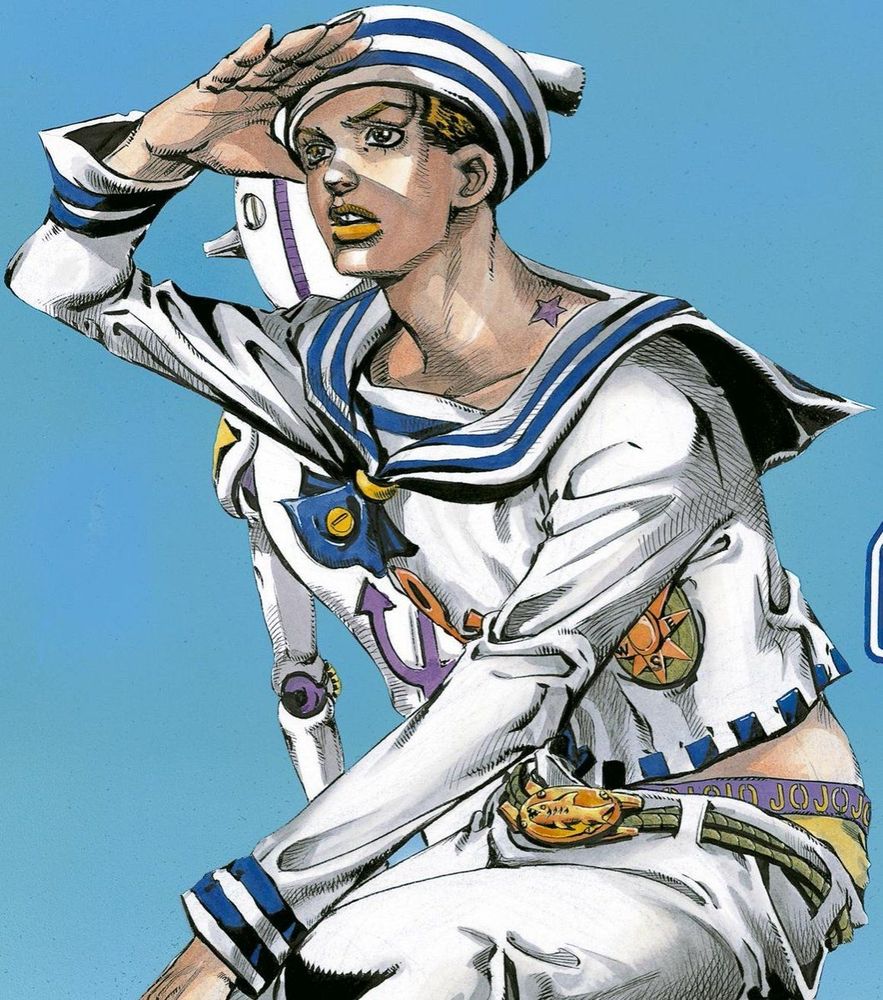 Picture of Josuke (Gappy) Higashikata, from JoJo's Bizarre Adventure: JoJolion