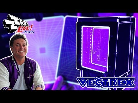 Stunning Vectrex Ultraviolet Overlays - Interview at ZAPP Live! 2025