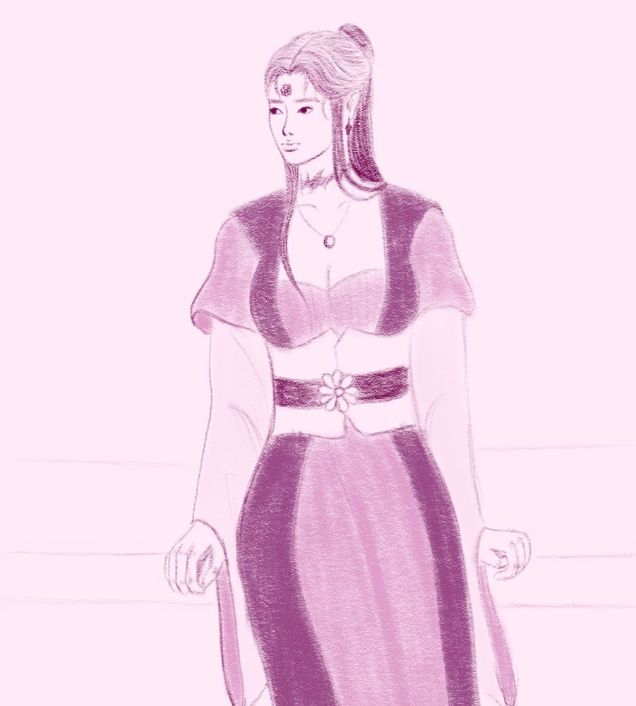 My interpretation of Xie Lian as a woman. She's wearing robes inspired by Wind Master's female form robes in the donghua.