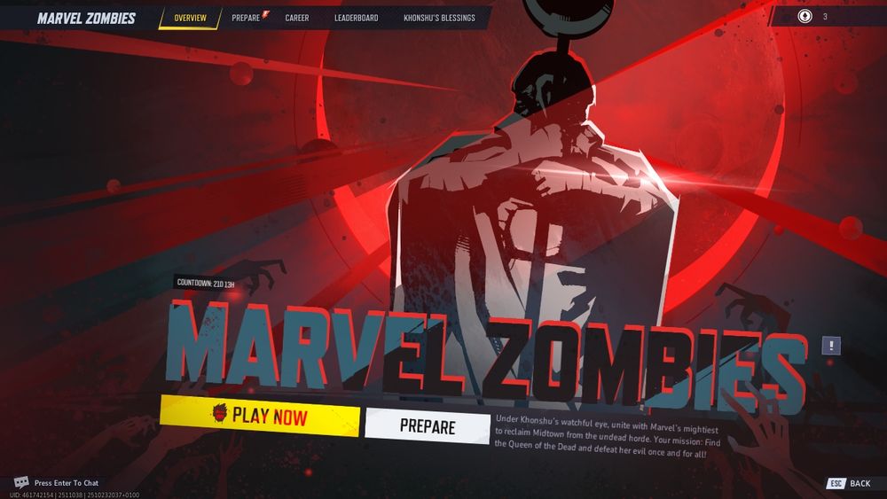 screebshot of Marvel Rivals' Marvel Zombie PvE mode