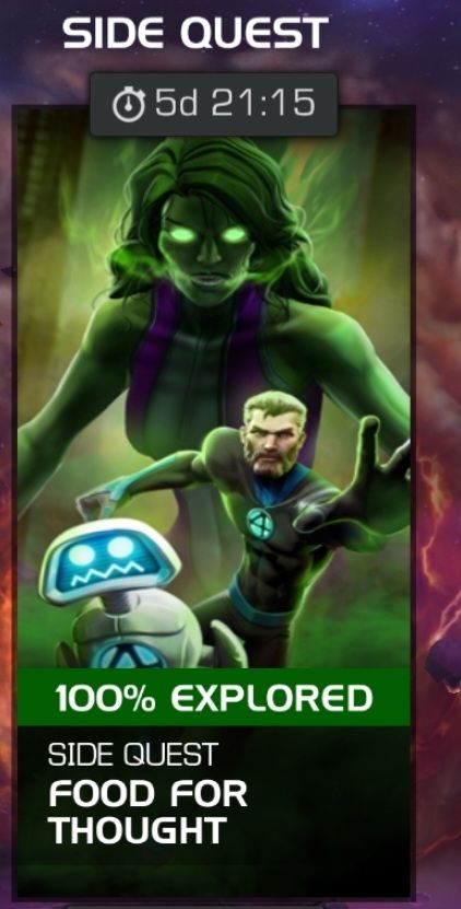 screenshot of Food for Thought Side Quest (week 3&4) of September 2025