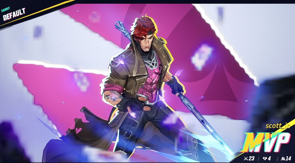 screenshot of being MVP in a Marvel Rivals' match. 