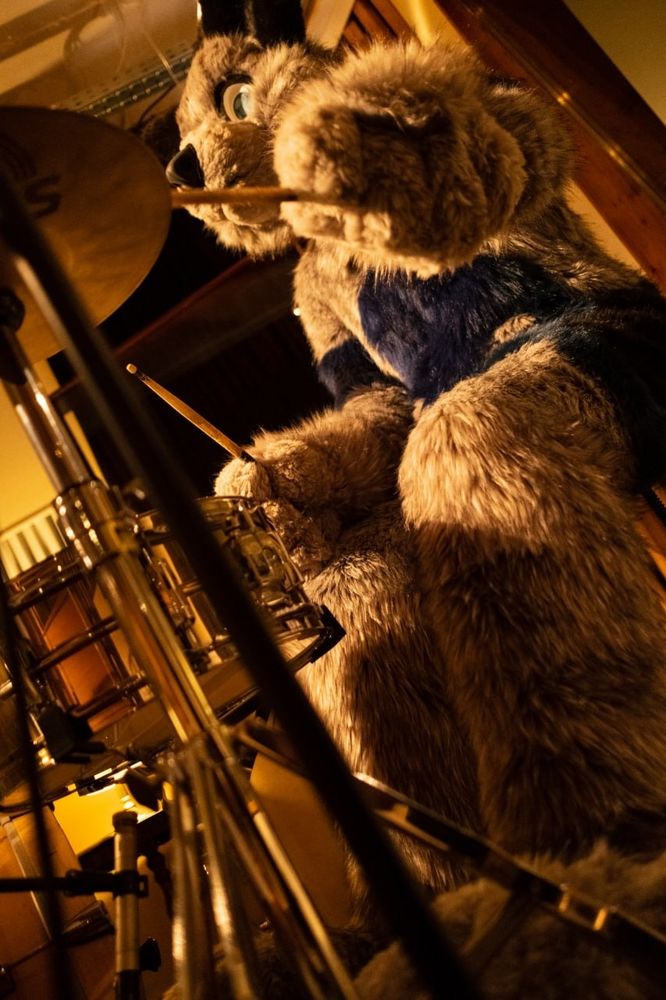 i drum in fursuit