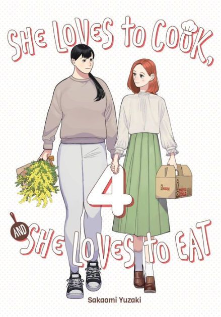 She loves to cook, she loves to eat de Sakaami Yuzaki

Portada de manga con dos mujeres tomadas de la mano llevando bolsas de mercado.